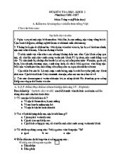 Đề kiểm tra học kì I - Khối 2 năm học 2016 - 2017 môn Tiếng việt (phần đọc)
